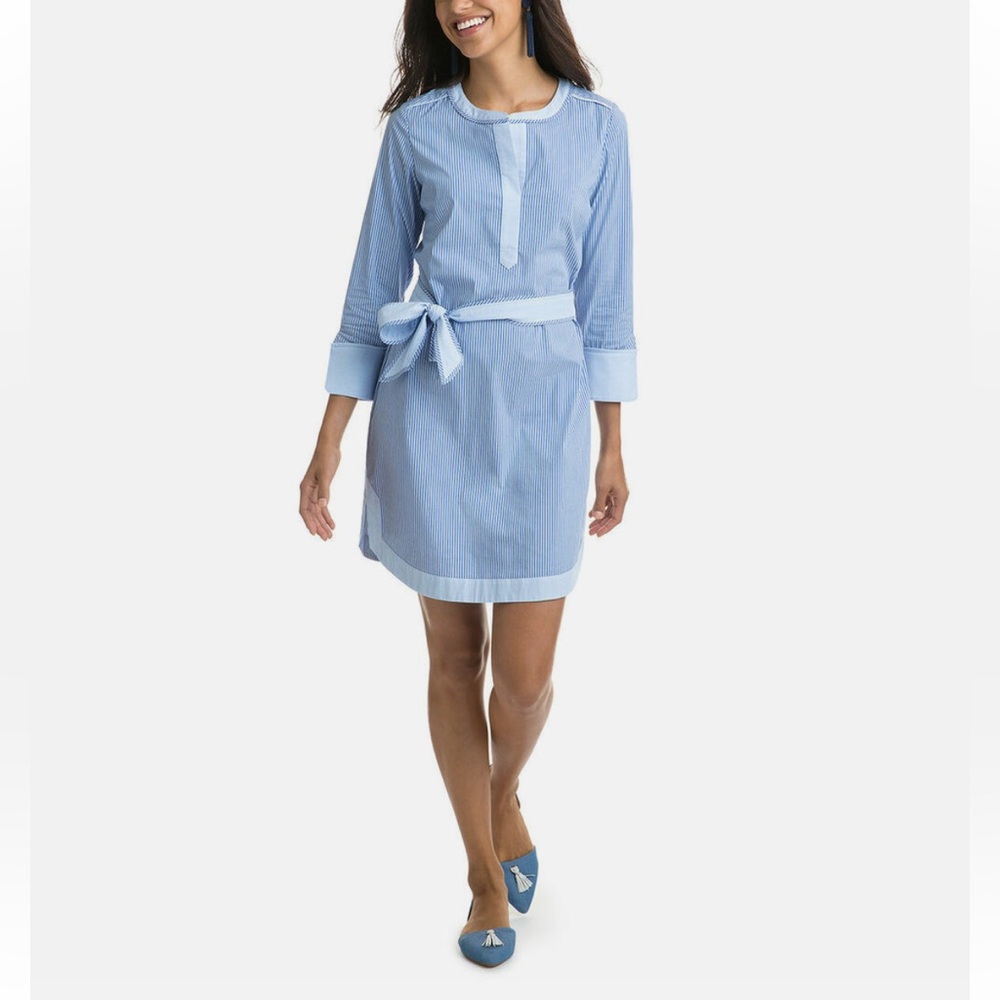 Vineyard Vines Striped Tunic Dress in Periwinkle Size 10